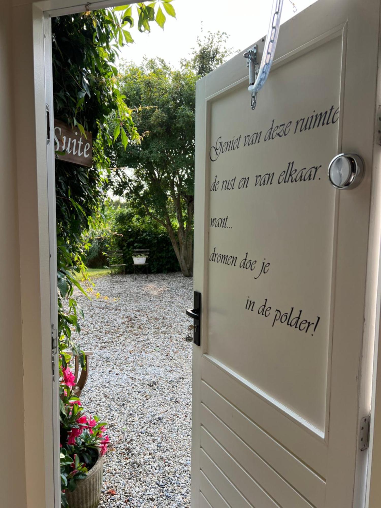 B & B 'Droom In De Polder De Suite Met Prive Sauna Arnemuiden Eksteriør bilde