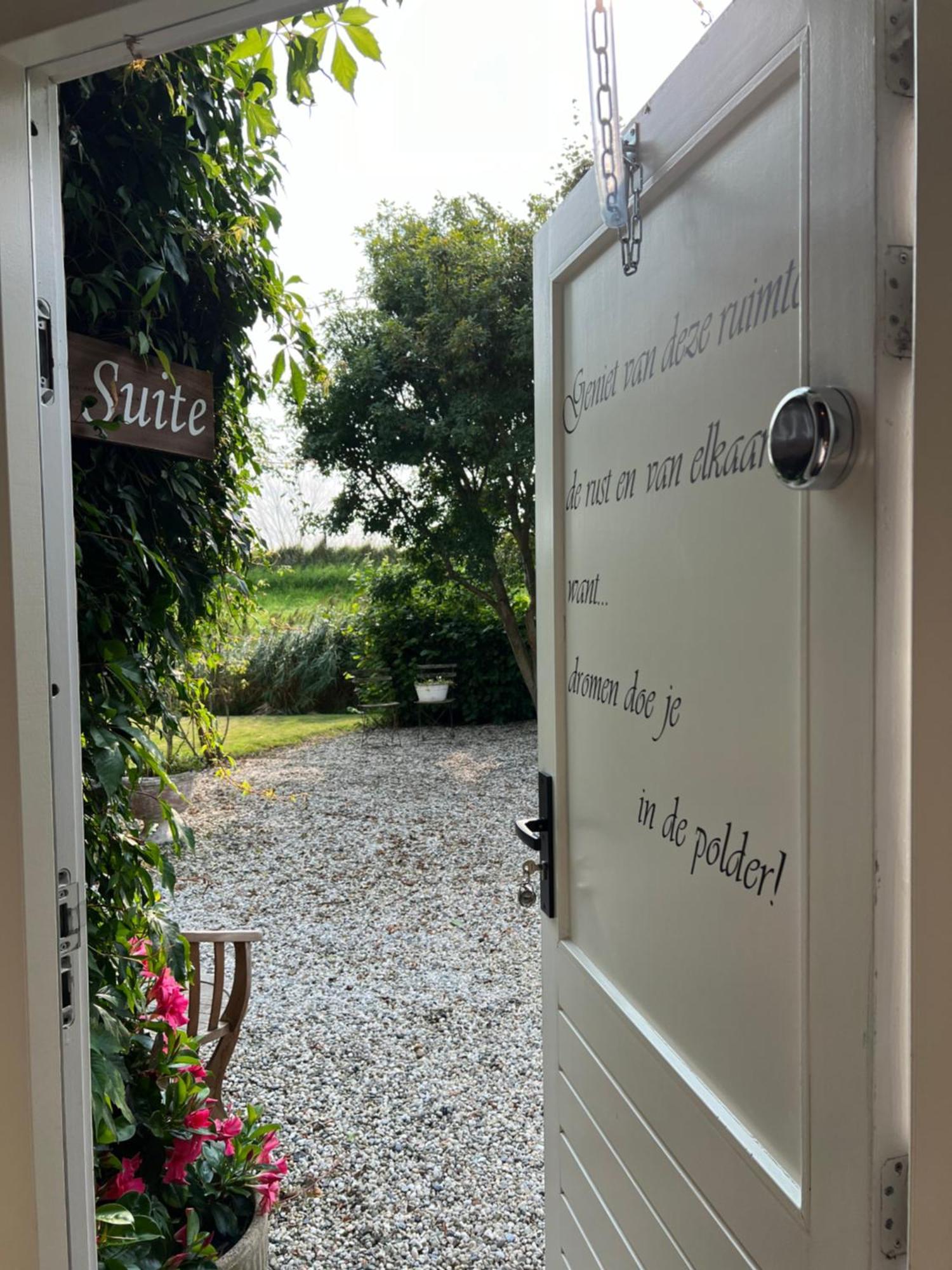 B & B 'Droom In De Polder De Suite Met Prive Sauna Arnemuiden Eksteriør bilde